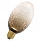 Preview: OSRAM DECOR LED Flat Lamp 3,5W 827 E27 Cracked Glass Long Brown nicht dimmbar