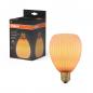 Preview: OSRAM E27 LED Dekor Flat Lamp 3,5W 827 nicht dimmbar farbiges Glas oval orange 300 lm