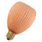 Preview: OSRAM E27 LED Dekor Flat Lamp 3,5W 827 nicht dimmbar farbiges Glas oval orange 300 lm