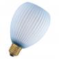 Preview: OSRAM E27 LED Dekor Flat Lamp 3,5W 827 nicht dimmbar Glas Oval blau 300 lm