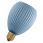 Preview: OSRAM E27 LED Dekor Flat Lamp 3,5W 827 nicht dimmbar Glas Oval blau 300 lm