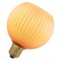 Preview: OSRAM E27 LED Dekor Flat Lamp 3,5W 827 nicht dimmbar Glas Globe orange 300 lm