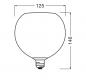 Preview: OSRAM E27 LED Dekor Flat Lamp 3,5W 827 nicht dimmbar Glas Globe grün 300 lm