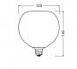 Preview: OSRAM DECOR LED Flat Lamp 3,5W 827 E27 Globe Blau Glas nicht dimmbar