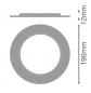 Preview: LEDVANCE DOWNLIGHT COMFORT EXTENSION RING -  DL CMFT EXT RING D190 weiß