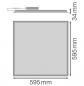 Preview: LEDVANCE PANEL COMPACT 600 DALI MULTI SELECT 30W 3000K/4000K 4050lm UGR<19 CRI90