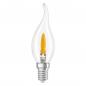 Preview: OSRAM E14 LED Classic BA35 Flame 1W 1800K 20lm klar – Flammeneffekt Lampe