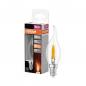 Preview: OSRAM E14 LED Classic BA35 Flame 1W 1800K 20lm klar – Flammeneffekt Lampe