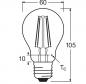 Preview: OSRAM LED Classic A 75 Filament DIM Energy Efficiency Class A 5W 840 E27 Klar 4000K 1055 lm 300° Kaltweiß