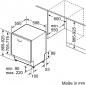 Preview: BOSCH SBV2HTX08E Serie 2 Geschirrspüler (vollintegrierbar, 598 mm breit, 46 dB)