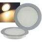 Preview: ChiliTec LED Boden Einbauleuchte "EBL Slim WW" IP67,1W, 50lm, Alu matt, warmweiß, Ø55mm