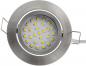 Preview: ChiliTec LED-Einbauleuchte "Flat-26" neutralweiß 80x26mm, 3W, 390lm, Edelstahl gebürstet