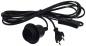 Preview: ChiliTec Netzkabel mit Schalter und E27 Fassung 1,4m + 2m lang, schwarz