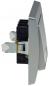 Preview: ChiliTec DELPHI 22550 Taster mit Namensschild, 0–250 V/10 A, Silber, Unterputz, inkl. Rahmen