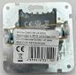 Preview: ChiliTec DELPHI 23035 Wechselschalter, 250 V/10 A, Silber, Unterputz, inkl. Rahmen