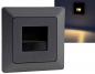Preview: ChiliTec MILOS LED-Einbauleuchte COB Anthrazit 1,5 W 3000 K 110 lm 80 × 80 mm – 23048