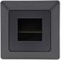 Preview: ChiliTec MILOS LED-Einbauleuchte COB Anthrazit 1,5 W 3000 K 110 lm 80 × 80 mm – 23048