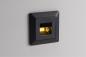 Preview: ChiliTec MILOS LED-Einbauleuchte COB Anthrazit 1,5 W 3000 K 110 lm 80 × 80 mm – 23048