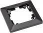 Preview: ChiliTec MILOS 1-fach Abdeckrahmen Anthrazit 80 × 80 mm
