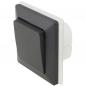 Preview: ChiliTec MILOS Wechselschalter Anthrazit 250 V 10 A inkl. Rahmen – 23746