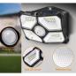 Preview: ChiliTec LED Solar Wandleuchte "SWL 722" PIR Bewegungsmelder, 72 LEDs, IP65