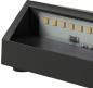 Preview: ChiliTec LED Wandleuchte "KWL-158", Anthrazit IP65, 3W, 172Lm, Kunststoff, warmweiß
