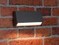 Preview: ChiliTec LED Wandleuchte "KWL-158", Anthrazit IP65, 3W, 172Lm, Kunststoff, warmweiß