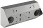 Preview: ChiliTec 3-fach Steckdosenblock Silber 250 V 16 A 3600 W Aufbaumontage – 23632