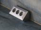 Preview: ChiliTec 3-fach Steckdosenblock Silber 250 V 16 A 3600 W Aufbaumontage – 23632