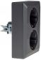 Preview: ChiliTec MILOS Schutzkontakt-Steckdose 2-fach Anthrazit 250 V 16 A 1-fach UP – 23718