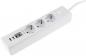 Preview: ChiliTec Steckdosenleiste mit Ladebuchsen für USB USB-A /USB-C,3-fach, weiß, 1,5m Kabel