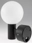 Preview: ChiliTec LED Wandleuchte "LAMU" mit PIR-Sensor IP65, 15W, schwarz, 4000k / neutralweiß