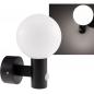 Preview: ChiliTec LED Wandleuchte "LAMU" mit PIR-Sensor IP65, 15W, schwarz, 4000k / neutralweiß
