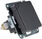 Preview: ChiliTec MILOS Schutzkontakt-Steckdose IP40 mit Klappdeckel Anthrazit 250 V 16 A – 23881