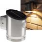 Preview: ChiliTec LED Solar Wandleuchte "SWL 119-ES" PIR Bewegungsmelder, IP44, Edelstahl