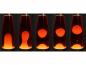 Preview: ChiliTec Lavalampe "CTL-ROGE LED" 40cm Wasser: Rot, Wachs: Gelb, Body: Silber