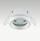 Preview: EVN 443128 Deckeneinbauleuchte rund Silber IP44 GZ4 12 V Einbaudurchmesser 46 mm