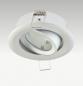 Preview: EVN 447128 Deckeneinbauleuchte schwenkbar 45° Silber 12 V Einbaudurchmesser 75 mm