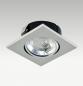 Preview: EVN 453614 kardanische Deckeneinbauleuchte Aluminium GY6,35 12 V/DC schwenkbar 20° Einbaudurchmesser 80 mm