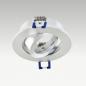 Preview: EVN 505014 Schwenkbare Deckeneinbauleuchte Aluminium 12 V 30° Einbaudurchmesser 75 mm