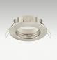 Preview: EVN 514013 Deckeneinbauleuchte Chrom satiniert ohne Fassung Einbaudurchmesser 65 mm