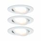 Preview: 3er Set Einbauleuchten Nova Coin Paulmann 5140 warmweiß ZigBee Cephei Weiß