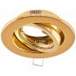 Preview: EVN 517421 schwenkbare Deckeneinbauleuchte ohne Fassung Gold 25° Einbaudurchmesser 80 mm