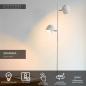 Preview: Lucide SKANSKA LED Stehlampe 2x5W 3000K 3-StepDim Weiß Modern Metall