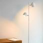 Preview: Lucide SKANSKA LED Stehlampe 2x5W 3000K 3-StepDim Weiß Modern Metall
