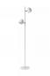 Preview: Lucide SKANSKA LED Stehlampe 2x5W 3000K 3-StepDim Weiß Modern Metall