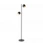 Preview: Lucide SKANSKA LED Stehlampe 2x5W 3000K 3-StepDim Schwarz Metall