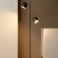 Preview: Lucide SKANSKA LED Stehlampe 2x5W 3000K 3-StepDim Schwarz Metall