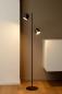 Preview: Lucide SKANSKA LED Stehlampe 2x5W 3000K 3-StepDim Schwarz Metall