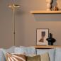 Preview: Lucide CELESTE LED Stehlampe Ø28 cm 21W 2700K Touch dimmbar Messing